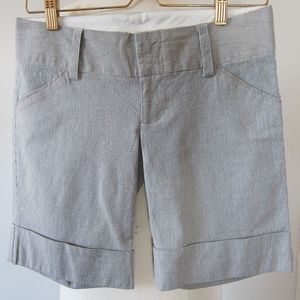 New Alice + Olivia Stretch Cotton Bermuda Shorts
